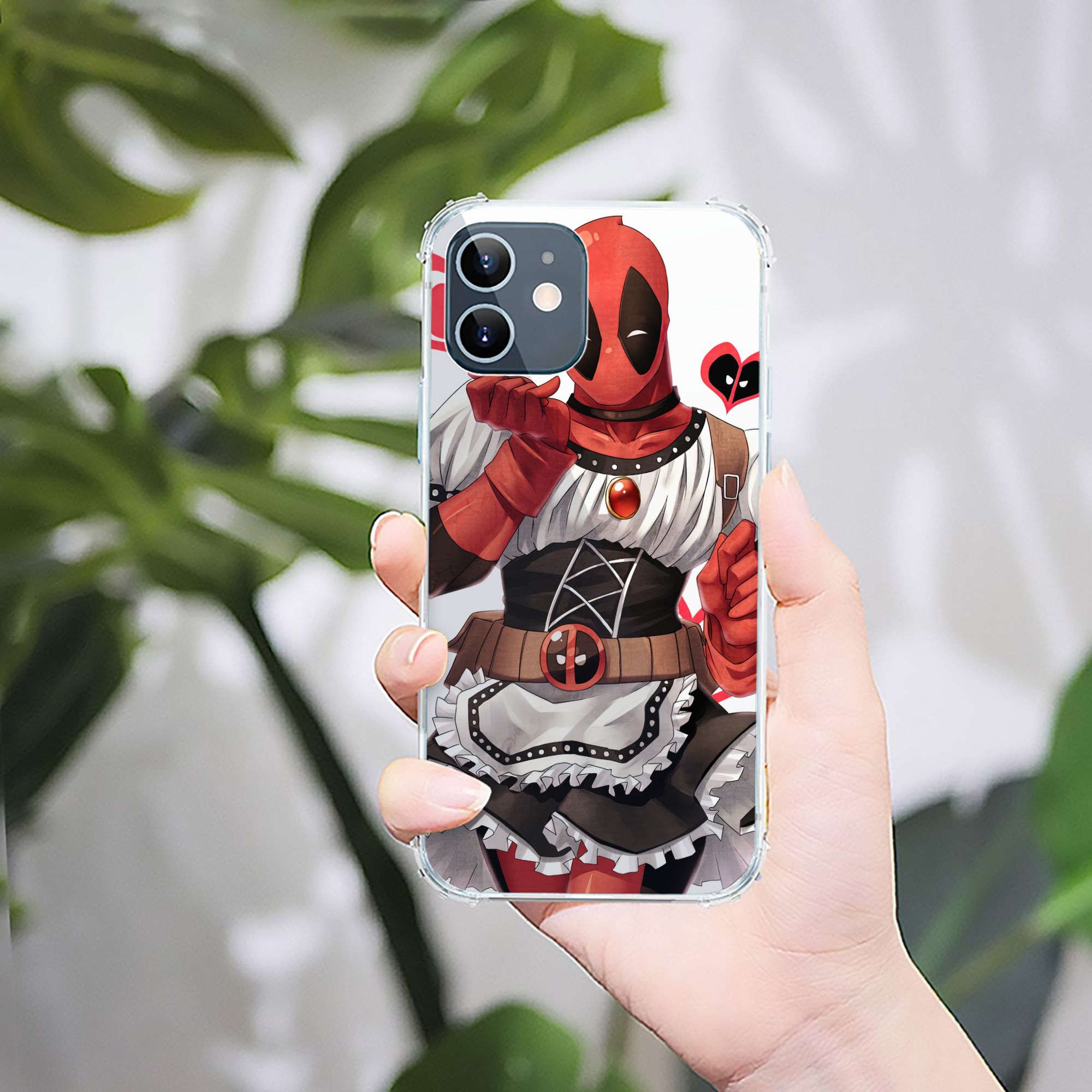 （画像用） Deadpool デッドプール 【iPhone 12シリーズ対応】透明スマホケース（クリアソフトケース）